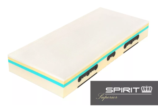 Matrace Spirit Superior Latex Luxusní ortopedická matrace Spirit Superior latex v kombinaci visco pěny a ... Luxusní pratelný potah s 3D ventilací a klimatizačními vrstvami dutého vlákna